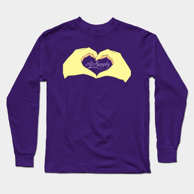 Love Air Supply Long Sleeve T-Shirt by Incera